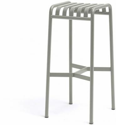 Tabouret de bar en m&eacute;tal gris Palissade - HAY