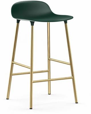Tabouret de bar en laiton et pp vert 65 cm Form - Normann Copenhagen