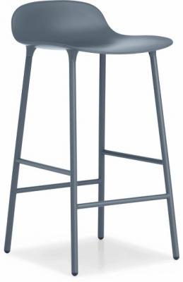 Chaise de bar Form avec structure en m&eacute;tal Bleu Normann Copenhagen