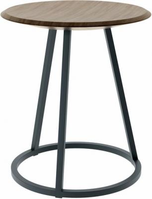 Hart&ocirc; - Petit Gustave Tabouret 45 cm, noix / gris ardoise