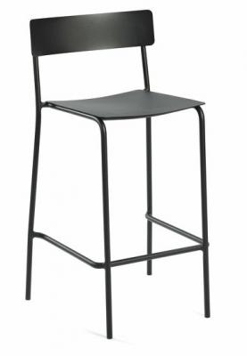 Chaise de bar en aluminium noir August - Serax