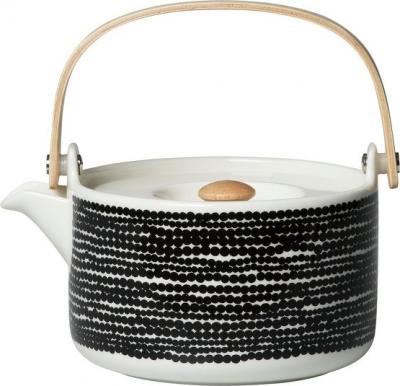 MARIMEKKO  - Oiva R&auml;symatto Th&eacute;i&egrave;re noir / blanc