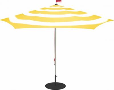FATBOY Accessoire ext&eacute;rieur - Parasol STRIPESOL Citron &Oslash; 350 x H 266 cm