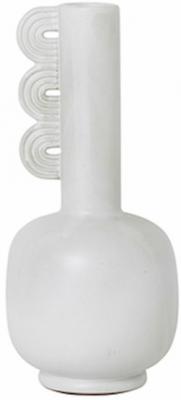 FERM LIVING Vase - Vase MUSES Clio Blanc &Oslash; 14 x H 30 cm