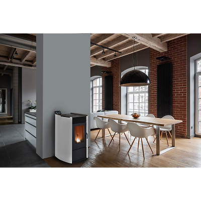 BESTOVE Poele &agrave; granul&eacute;s  Boh&egrave;me blanc 8kW