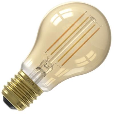 CALEX Ampoule LED connect&eacute;e  Filament standard ambr&eacute;e E27 Or
