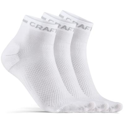 CRAFT  Core Dry Mid Sock 3-Pack - Chaussettes White 46 - 48