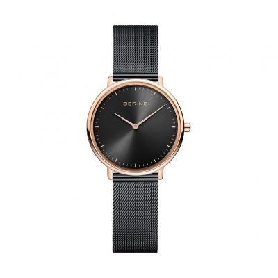 BERING Montre  Femme "Ultra Slim" Quartz - Bo&icirc;tier acier dor&eacute; rose - 15729-166