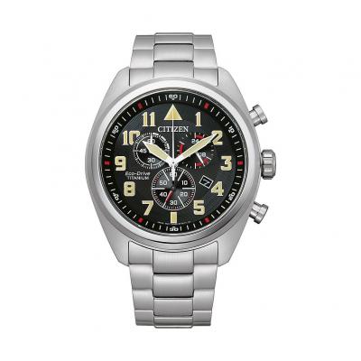 CITIZEN  Chronographe Super Titanium Eco Drive AT2480-81E