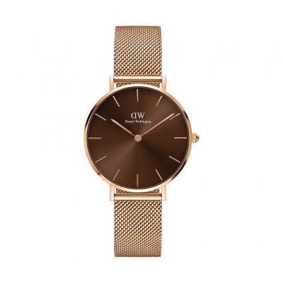 DANIEL WELLINGTON Montre  Petite Amber DW00100477 acier or rose 32mm