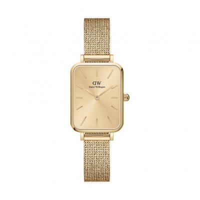 DANIEL WELLINGTON Montre Femme Quadro Dor&eacute; jaune DW00100485 