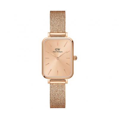 DANIEL WELLINGTON Montre Femme Quadro Dor&eacute; rose DW00100484 