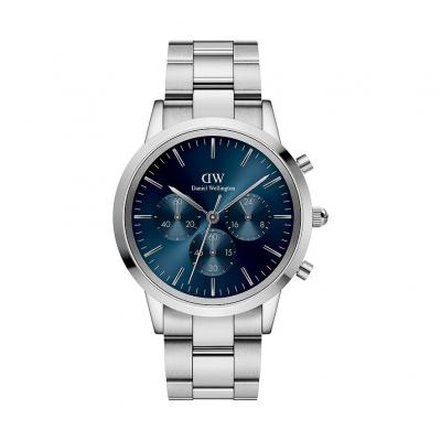 DANIEL WELLINGTON  DW Montre 42mm Iconic Chronograph Arctic S Silver
