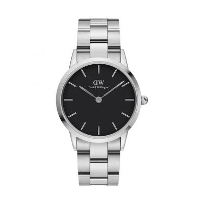 DANIEL WELLINGTON Montre Homme Iconic Noir DW00100342 Gris 