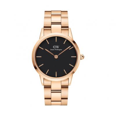 DANIEL WELLINGTON  Iconic Montre 40mm Acier Inoxydable Poli Or Rose