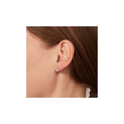 FOSSIL  Femme Acier inoxydable Rond Zirkonia Boucles d'oreilles