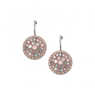 FOSSIL Bijoux Femme  Mother of Pearl Disc Boucles d'oreilles JF01737791