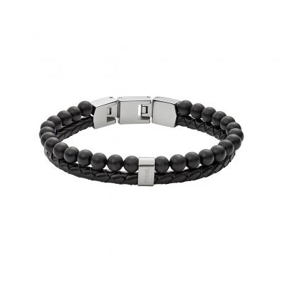 FOSSIL Bracelet Homme Vintage casual Noir JF02763040-PAR Noir 