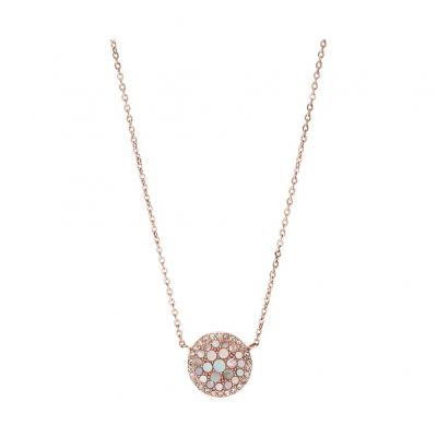 FOSSIL BIJOUX Collier Femme Vintage glitz Dor&eacute; rose JF01740791 Rose Fossil