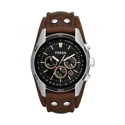 FOSSIL Montre  Coachman homme quartz en cuir - CH2891