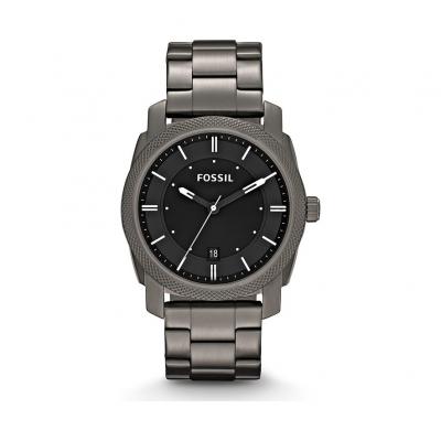 FOSSIL  Men Montre Machine En Acier Inoxydable Fum&eacute; Gris - One size