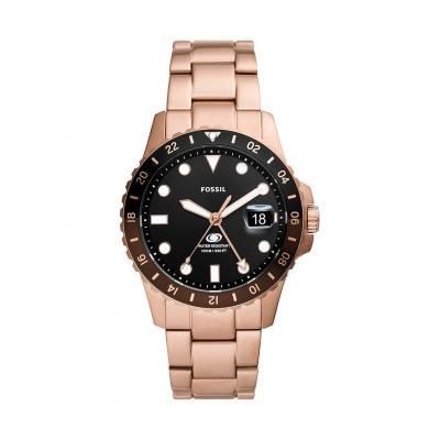 FOSSIL Montre Homme  FS6027 - Bracelet Acier Dor&eacute; rose