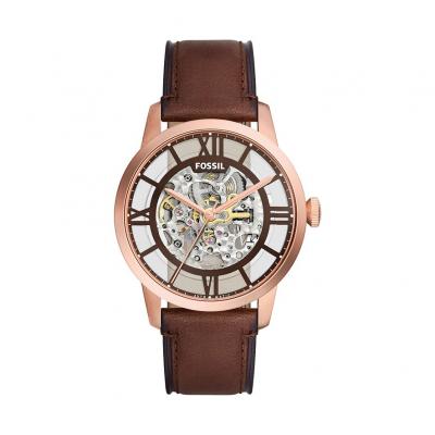 FOSSIL Montre  Hommes ME3259 - Cuir Marron - 44mm - 5 bar