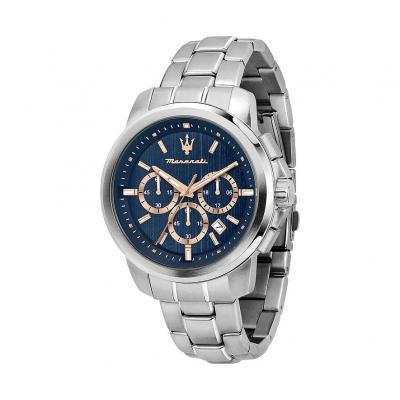 MASERATI Montre Homme  Successo  - R8873621037 Bracelet Acier Argent