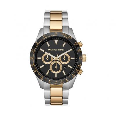 MICHAEL KORS Montre  Layton MK8784 acier bicolore cadran noir