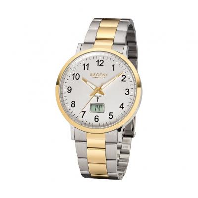 REGENT  Hommes Analogique Quartz Montre avec Bracelet en Acier Inoxydable 11030136