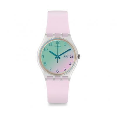 SWATCH Montre Femme Gent Rose GE714 Blanc 