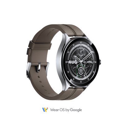 XIAOMI  Watch 2 Pro esim Bo&icirc;tier argent&eacute; avec bracelet en marron