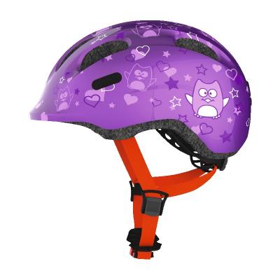 ABUS Casque de v&eacute;lo confort pour enfants - M 50-55cm - Violet &eacute;toile - Smiley 2.0 