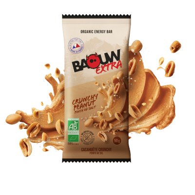 BAOUW  - Cacahu&egrave;te - Crunchy - Barre &eacute;nerg&eacute;tique - Taille unique