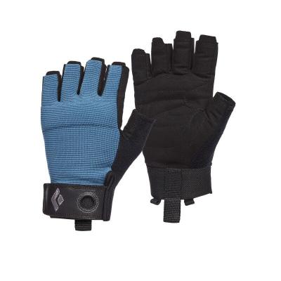 BLACK DIAMOND  - Crag Half-Finger Gloves - Gants taille M, noir/bleu