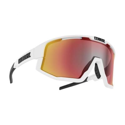 BLIZ  Fusion Sunglasses Blanc,Orange Smoke With Red Multicoating/CAT3