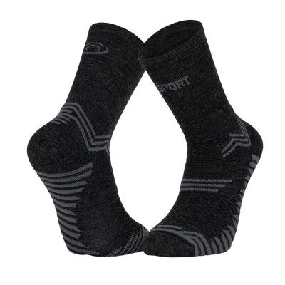 BV SPORT Paire de chaussettes  trail ultra merinos gris anthracite