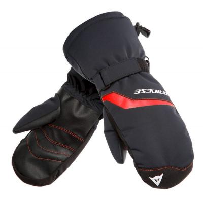 DAINESE Moufles de ski  Scarabeo Gloves Mitten - Kid (Stretch-limo/high-risk-red) Enfants