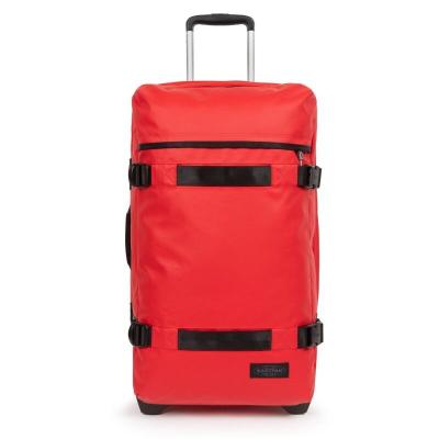 EASTPAK  - Transit'R - Sac de voyage &agrave; roulettes Tarp Red - 121 L