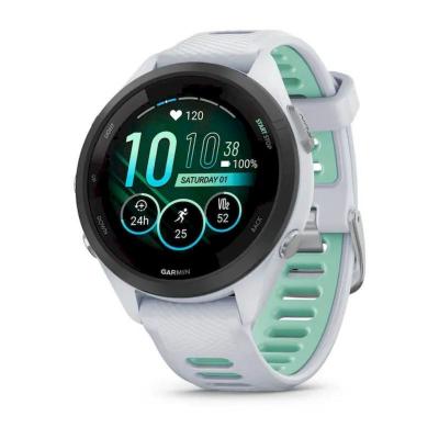 GARMIN  Forerunner 265S - Montre GPS Blanc Vert deau Taille unique