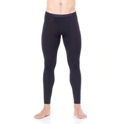 ICEBREAKER Leggings Mens 200 Oasis Leggings W Fly  (Black/Monsoon)