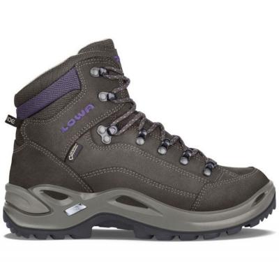 LOWA Chaussure de randonn&eacute;e  Renegade GTX Mid Marron Violet Femme