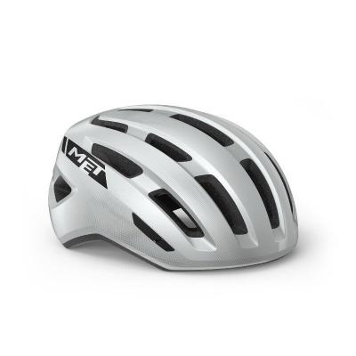 MET Casque route  miles blanc brillant 2022