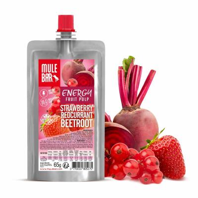 MULEBAR Pulpe de fruits  vegan fraise groseille betterave 65 g
