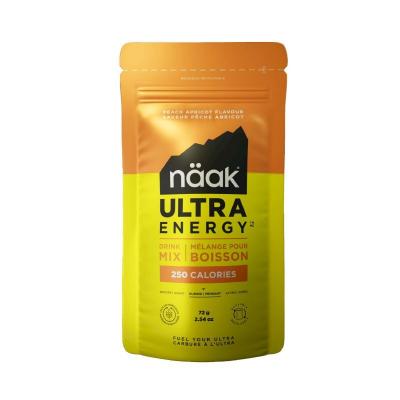 NAAK Boisson energetique  ultra energy peche abricot 72g