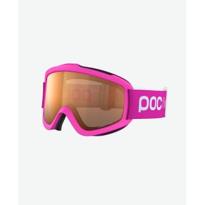 POC  ito Iris Casque de Ski Mixte Enfant, Fluorescent Pink, One Size