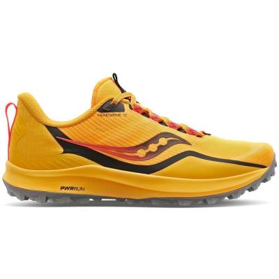 SAUCONY Chaussures  Peregrine 12 Jaune Noir Femme SS22, Taille 40 - EUR