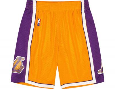 MITCHELL & NESS Mitchell And Ness Nba Los Angeles Lakers Swingman Shorts, Light Gold / Purple