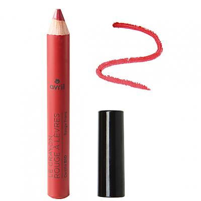 AVRIL Crayon rouge &agrave; l&egrave;vres vrai rouge certifi&eacute; BIO,  (2 g)