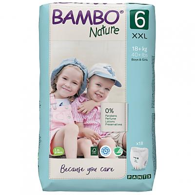 BAMBO  Nature Culottes d'Apprentissage Taille 6 16+ kg 18 unit&eacute;s